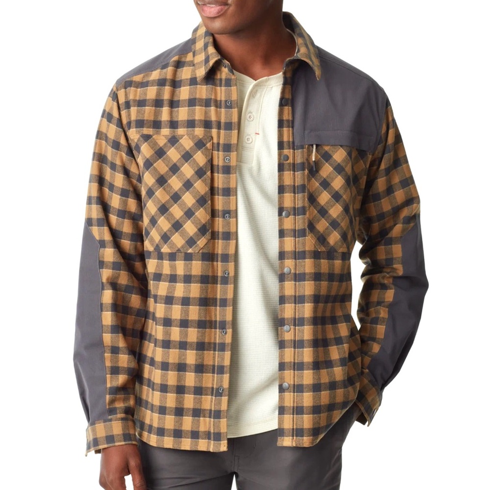 BASS OUTDOOR Utility Brushed Twill Shacket Men's M